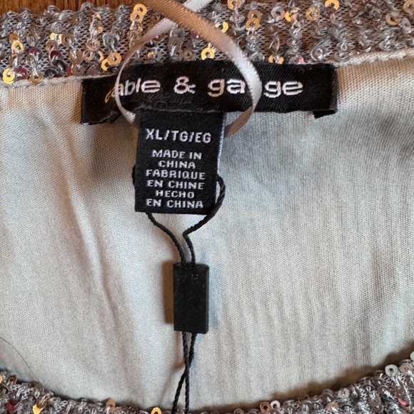 Cable and Gauge Glitter Shirt - Picture 3 of 6